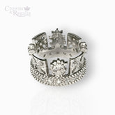 George IV Diadem Silver /w .75ct Diamond - Ring